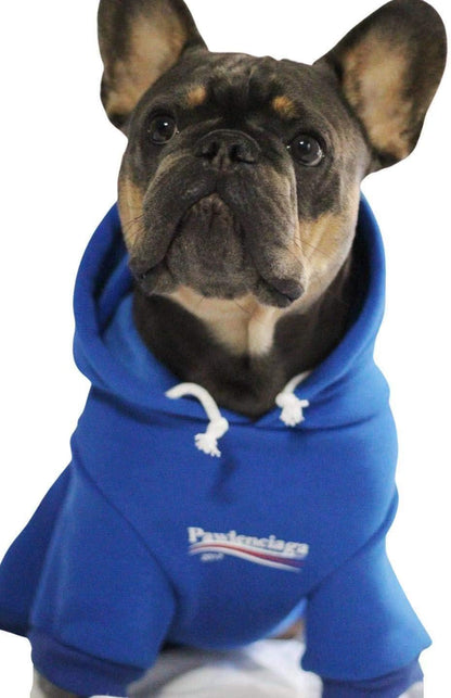 Stylish Blue Dog Sweatshirt Tracksuit and Cat Hoodie for Small to Medium Pets (XL)
