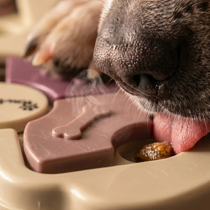 Dog Puzzle Toy & Slow Feeder Bowl - Level 1 Interactive Puppy Treat Dispenser - Mental Enrichment Dog Toy to Prevent Gulping, Promote Healthy Digestion, and Turn Mealtime into Playtime